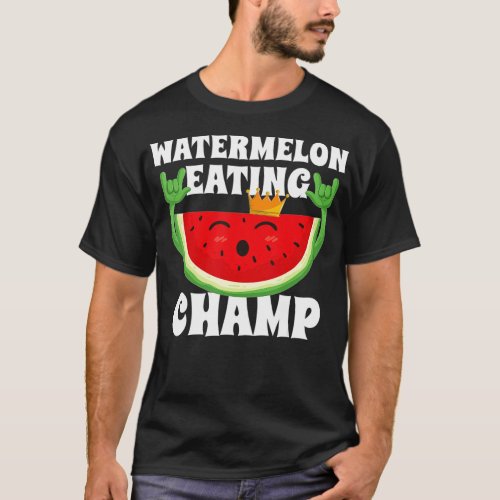 Watermelon Eating Champ Melon Contest Competition  T_Shirt