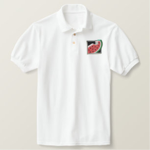 WATERMELON EMBROIDERED POLO SHIRT