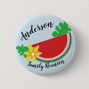 Watermelon Family Reunion Button