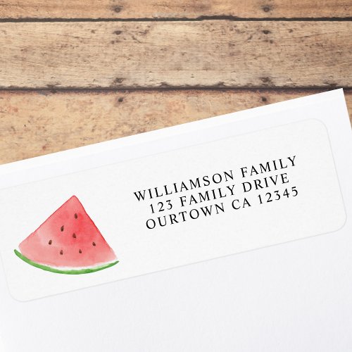 Watermelon Family Reunion Return Address Label
