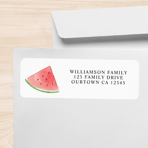 Watermelon Family Reunion Return Address Label