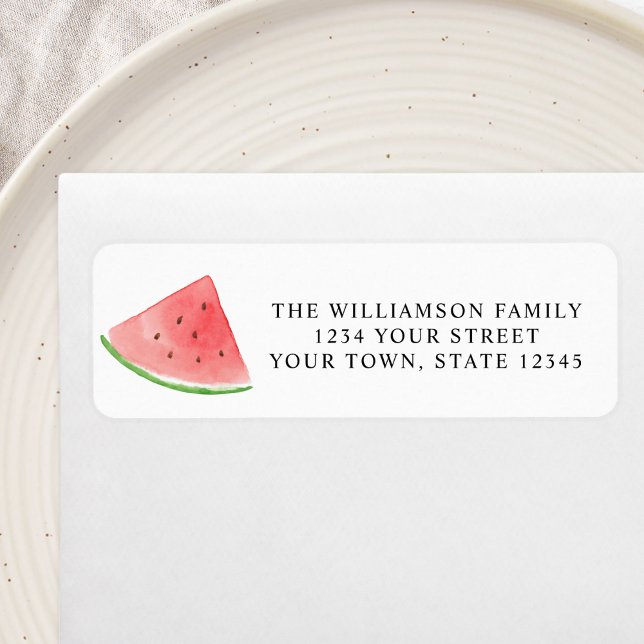 Watermelon Family Reunion Return Address Label (Creator Uploaded)
