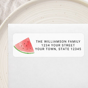 Watermelon Family Reunion Return Address Label