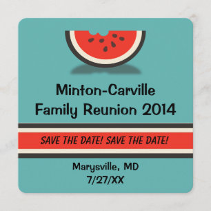Watermelon Family Reunion Save the Date