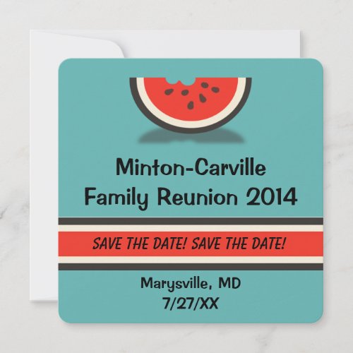 Watermelon Family Reunion Save the Date