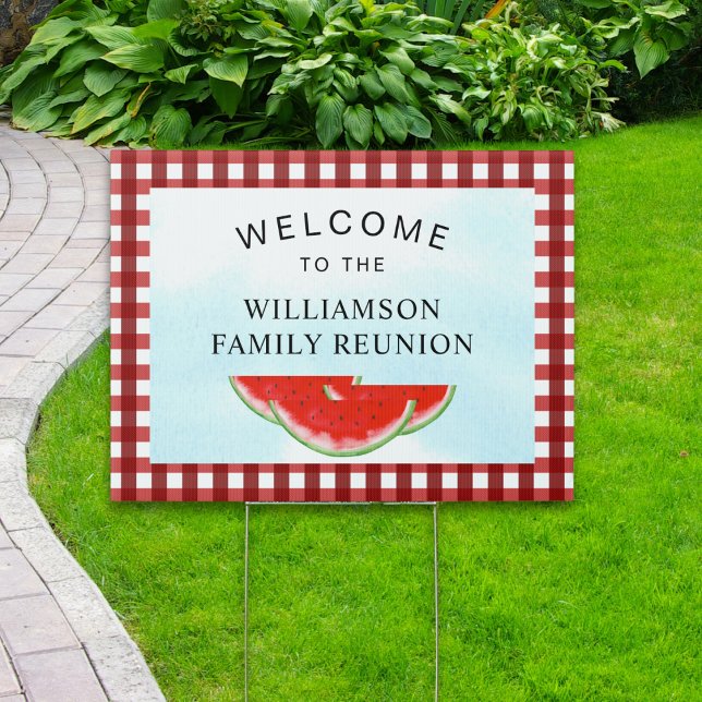 Watermelon Family Reunion Welcome Sign (Creator Uploaded)