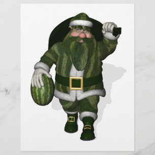 Watermelon Farmer Santa Claus