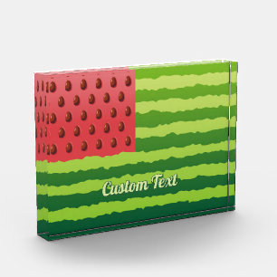 Watermelon Flag Acrylic Award