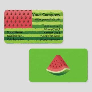 Watermelon Flag Business Card