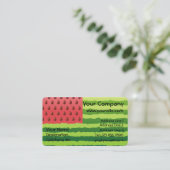 Watermelon Flag Business Card (Standing Front)
