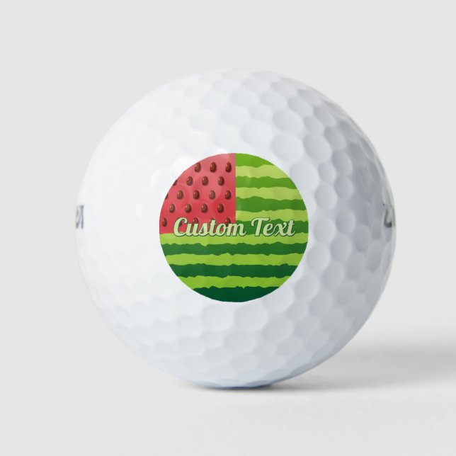 Watermelon Flag Golf Balls (Front)