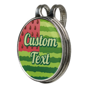 Watermelon Flag Golf Hat Clip