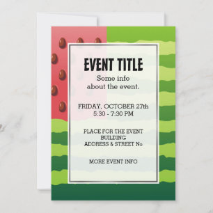 Watermelon Flag Invitation