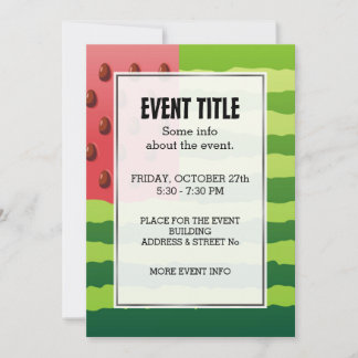 Watermelon Flag Invitation