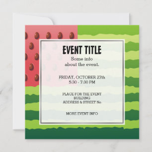 Watermelon Flag Invitation