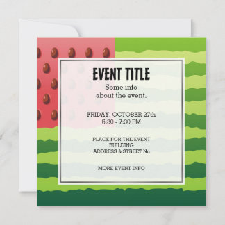 Watermelon Flag Invitation