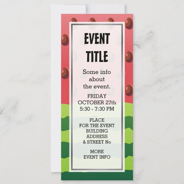 Watermelon Flag Invitation (Front)