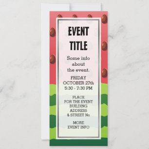 Watermelon Flag Invitation