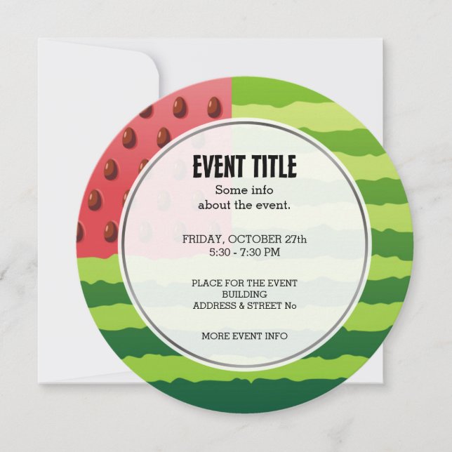 Watermelon Flag Invitation (Front)
