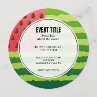 Watermelon Flag Invitation