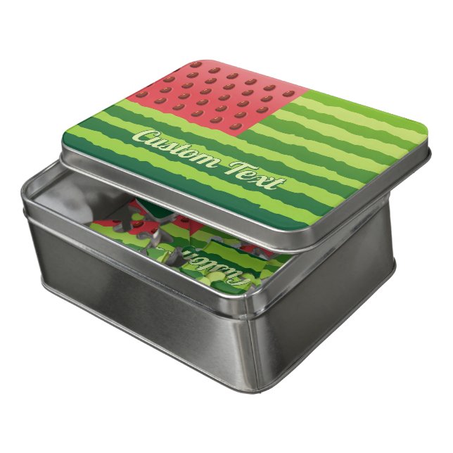 Watermelon Flag Jigsaw Puzzle (Lid Open)