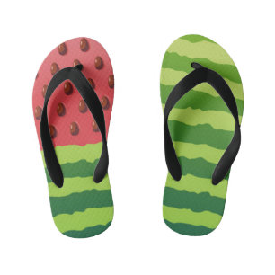 Watermelon Flag Kid's Flip Flops
