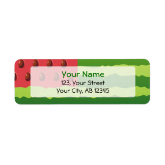 Watermelon Flag Label