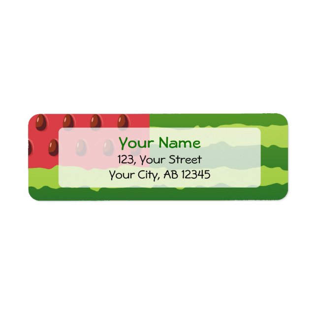 Watermelon Flag Label (Front)