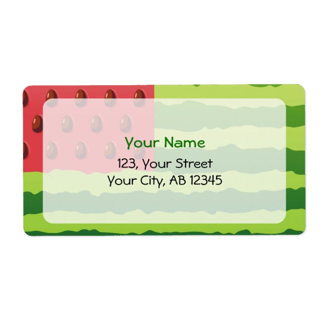 Watermelon Flag Label (Front)