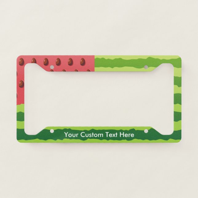 Watermelon Flag License Plate Frame (Front)