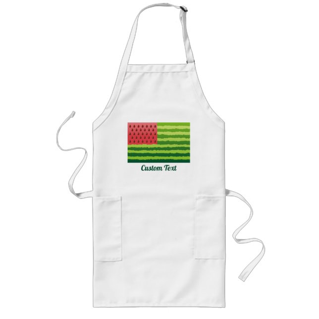 Watermelon Flag Long Apron (Front)