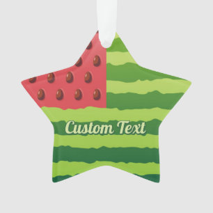 Watermelon Flag Ornament