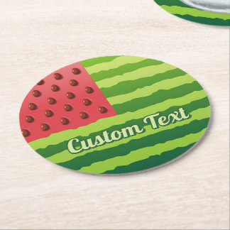 Watermelon Flag Paper Coaster