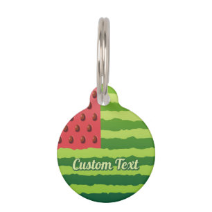 Watermelon Flag Pet ID Tag