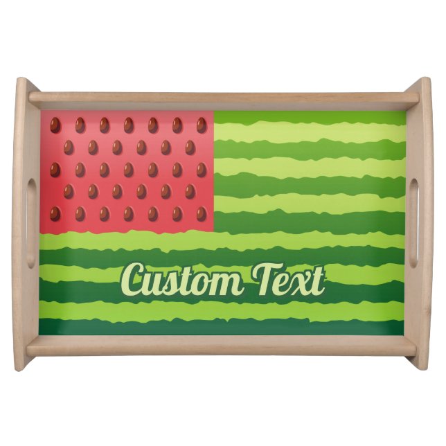 Watermelon Flag Serving Tray (Front)