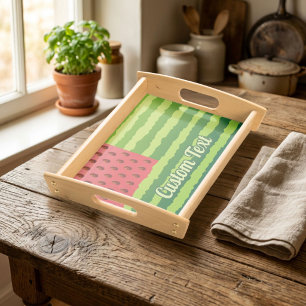 Watermelon Flag Serving Tray