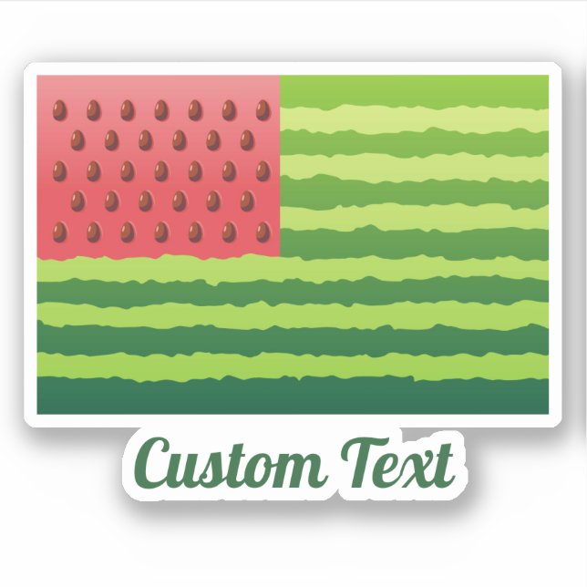 Watermelon Flag Sticker (Front)