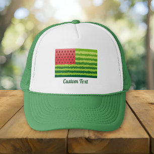 Watermelon Flag Trucker Hat