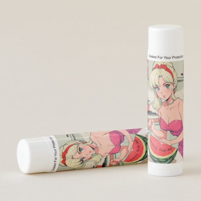 Watermelon flavor  lip balm (Front)