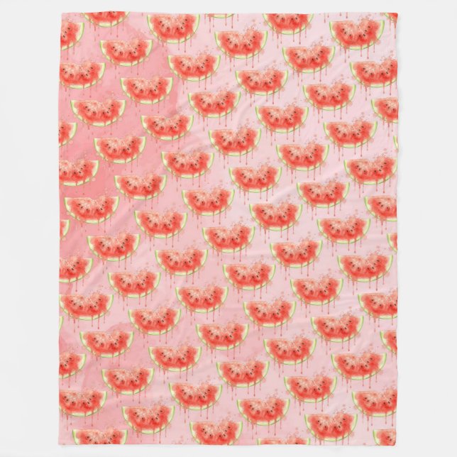 Watermelon Fleece Blanket (Front)