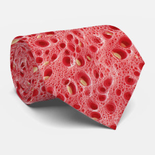 Watermelon Flesh Texture Pattern Neck Tie