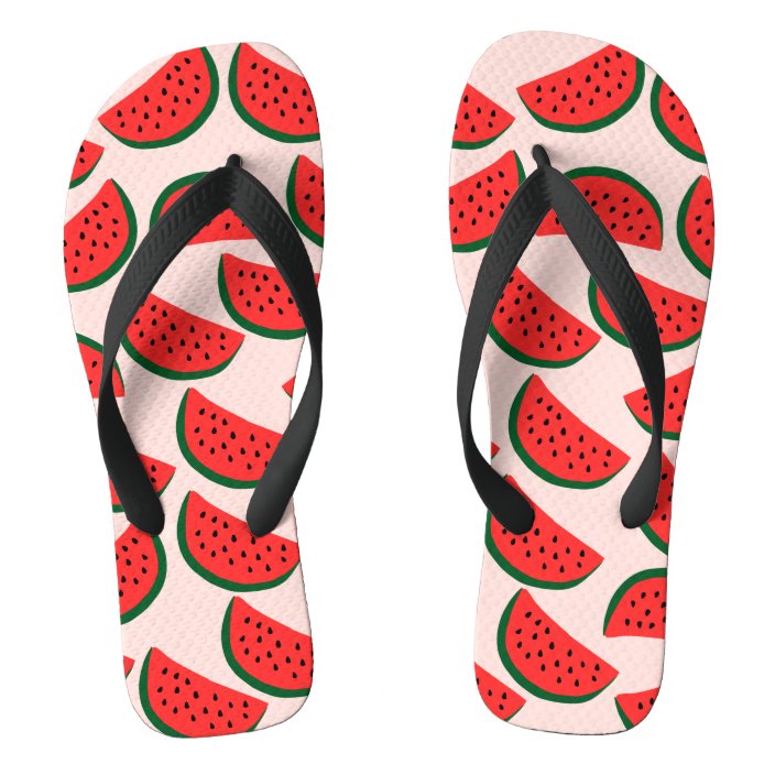 watermelon flip flops