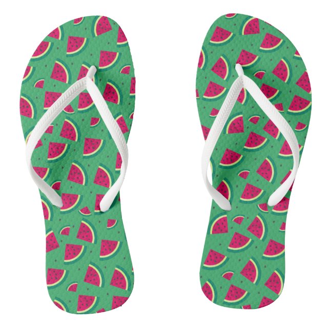Watermelon Flip Flops (Footbed)