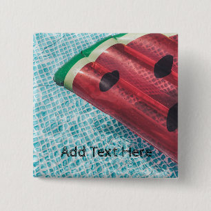 Watermelon Float in Swimming Pool Button