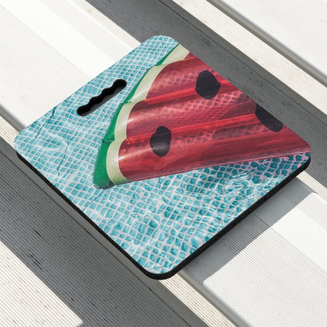 Watermelon Float in Swimming Pool Seat Cushion (In Situ)