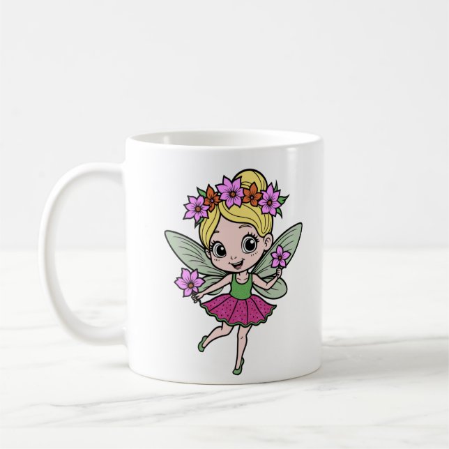 Watermelon Flower Fairy Mug (Left)
