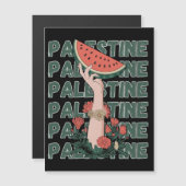 watermelon, flowers, and  palestine text Repeat  (Front/Back)