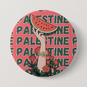 watermelon, flowers, and palestine text Repeat Button