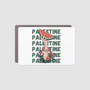 watermelon, flowers, and  palestine text Repeat  Car Magnet