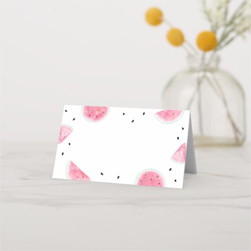 Watermelon Fold Over Table Label Place Card
